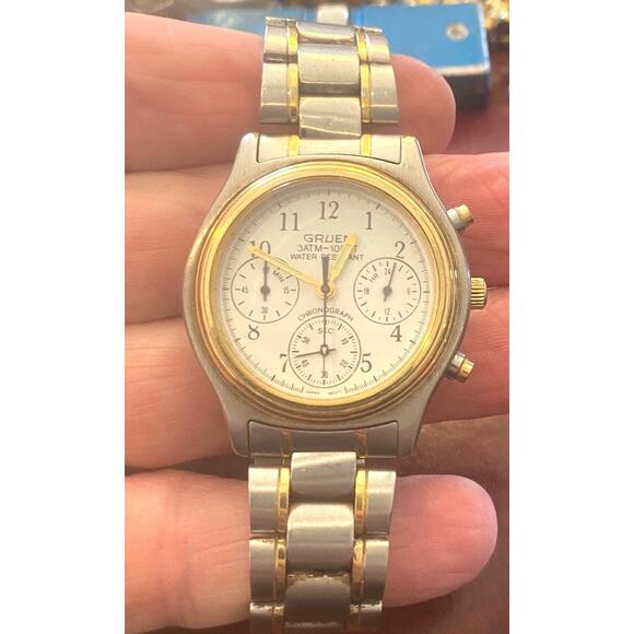 VTG Men's Gruen Chronograph Watch, WR 30M, 305-VD54 - Picture 3 of 5